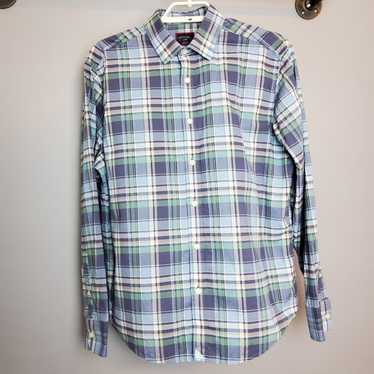 UNTUCKit UNTUCKit Plaid Blue Green Shirt Size Larg