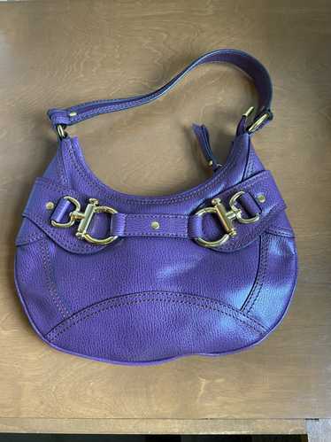 Hype Vintage Hype Purple Leather Shoulder Handbag/