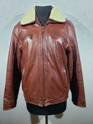 Designer × Movie Reliable brown leather jacket for