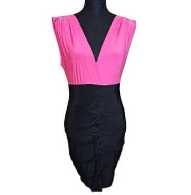 Other Lily Rose Hot Pink & Black Bodycon Dress
