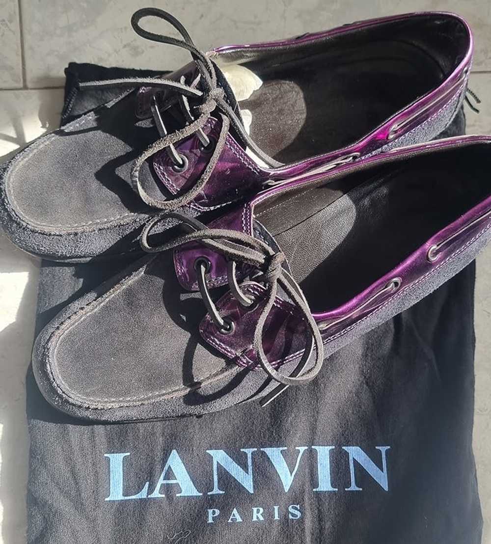 Lanvin RARE RUNWAY boat shoes and belt - image 3