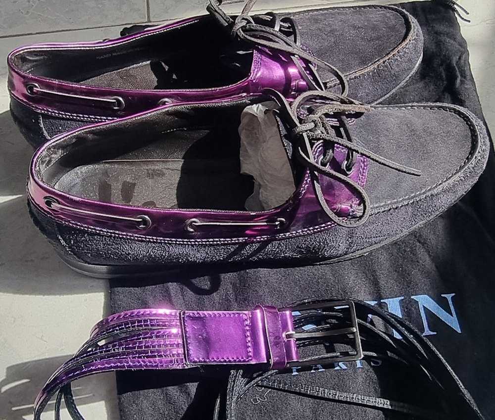 Lanvin RARE RUNWAY boat shoes and belt - image 8