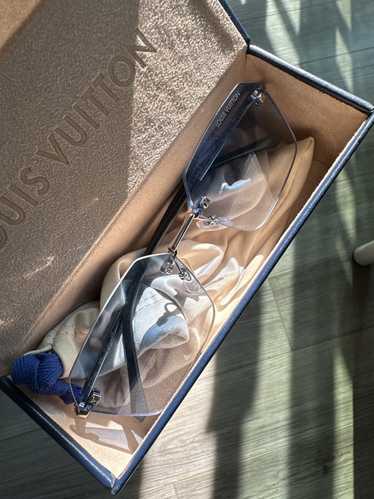 LOUIS VUITTON Square sunglasses LV BLADE Blue Mint condition Acetate  ref.482573 - Joli Closet