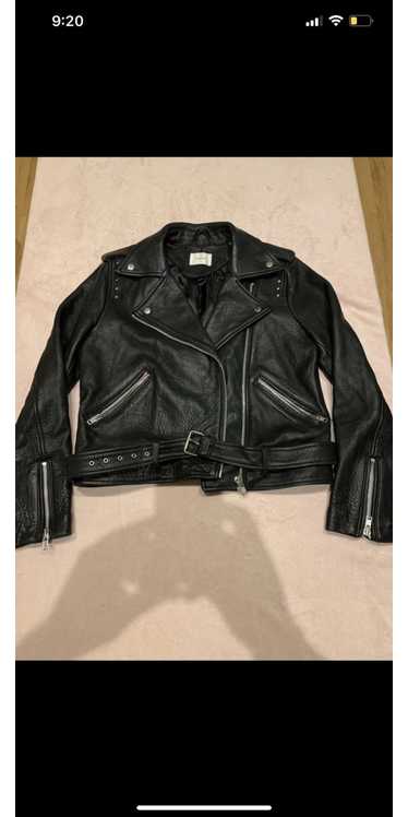 Gestuz biker leather jacket