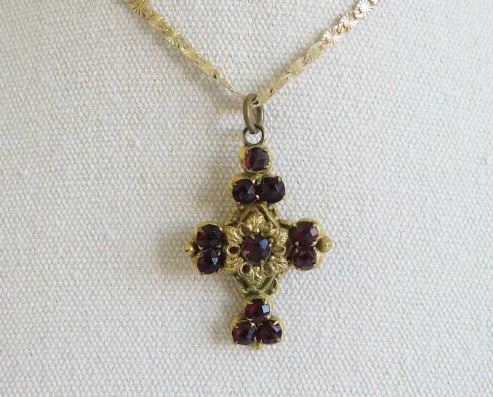 Antique Garnet pendant, 19th century - image 8