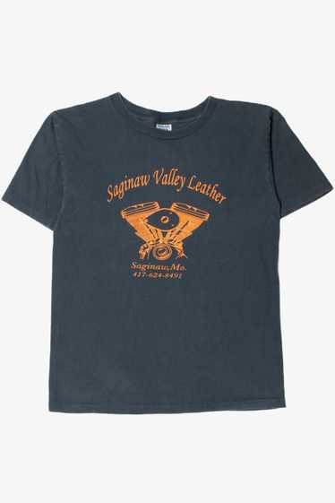 Vintage "Saginaw Valley Leather" Single Stitch T-S