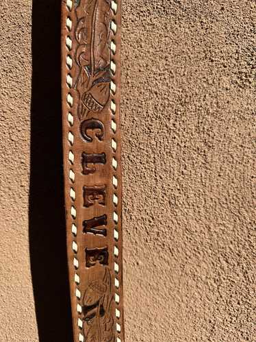 Tooled Leather Belt “Cleve” 26-30