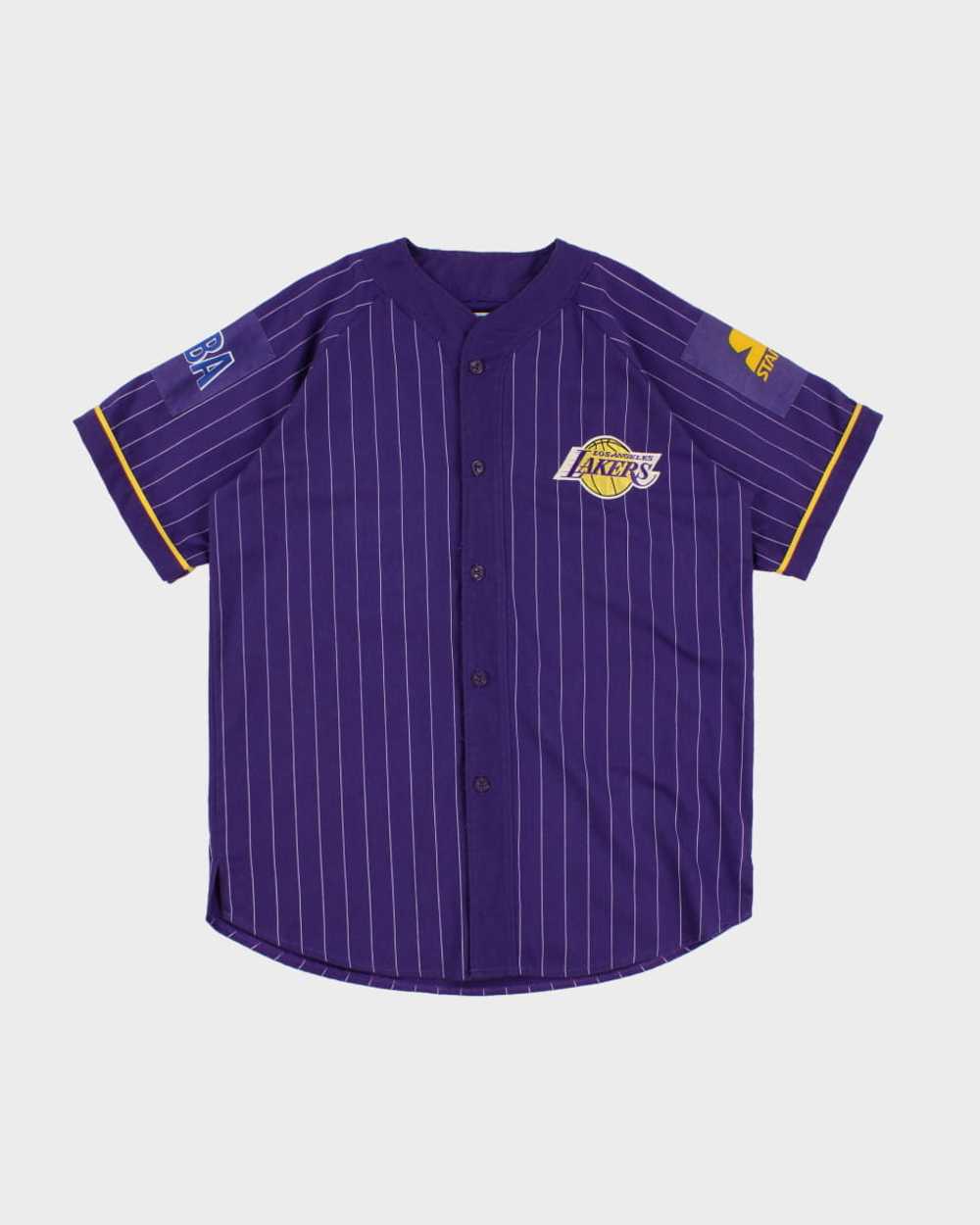 NBA x Los Angeles Lakers Starter Pinstripe Baseba… - image 1