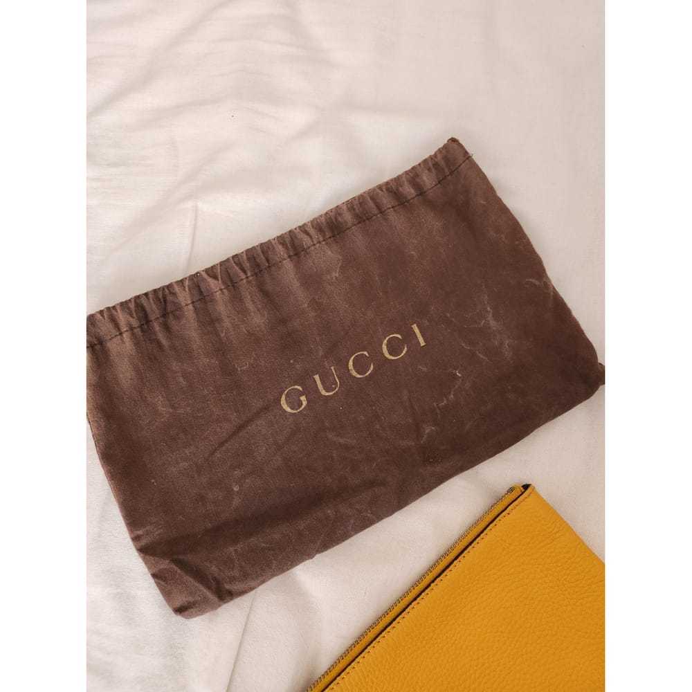 Gucci Bamboo leather clutch bag - image 10