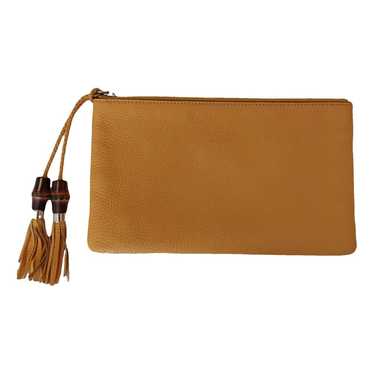 Gucci Bamboo leather clutch bag - image 1