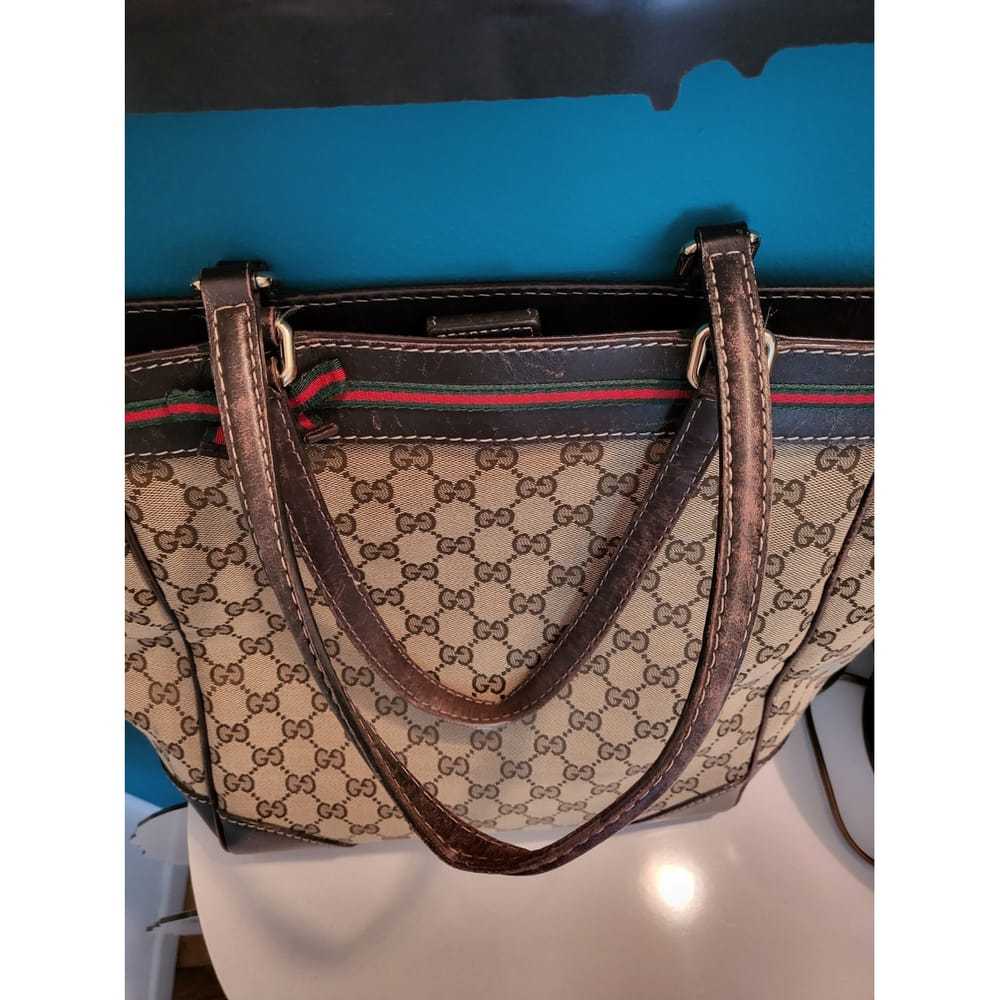 Gucci Diana cloth handbag - image 4