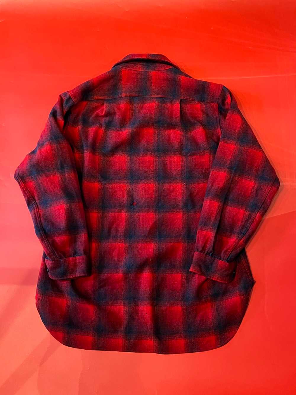 80’s Red & Black Pendleton Flannel - image 3
