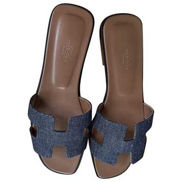 Hermès Oran cloth sandal