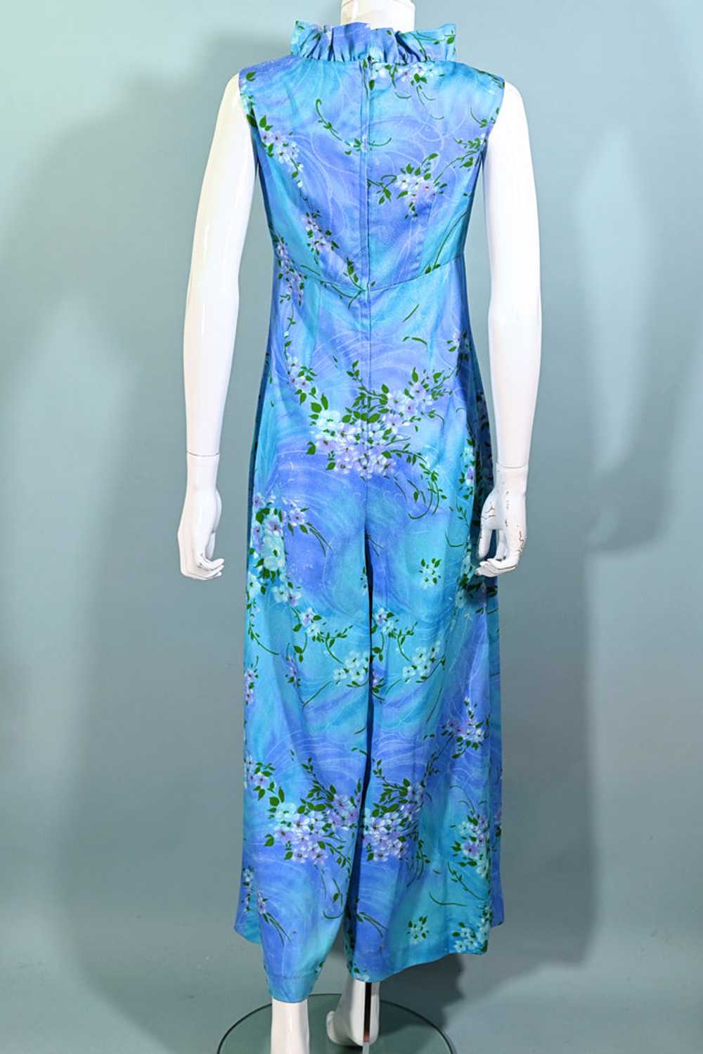 Vintage 60s/70s Hawaiian Maxi/Jumpsuit/Palazzo Pa… - image 10