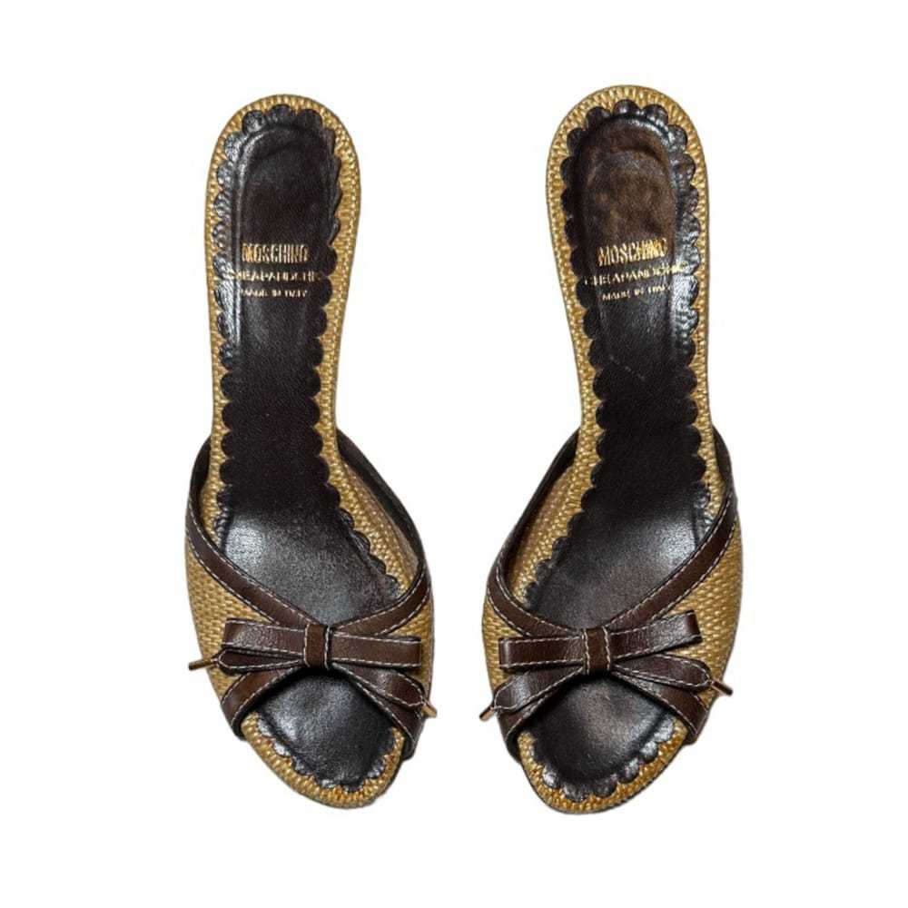 Moschino Cheap And Chic Leather mules - image 5