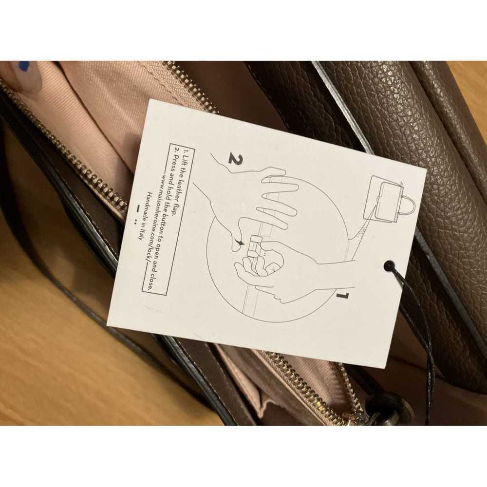 Maison Hēroïne Leather clutch bag - image 9