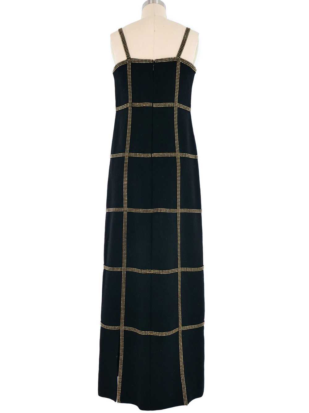 Bill Blass Crystal Windowpane Dress - image 4