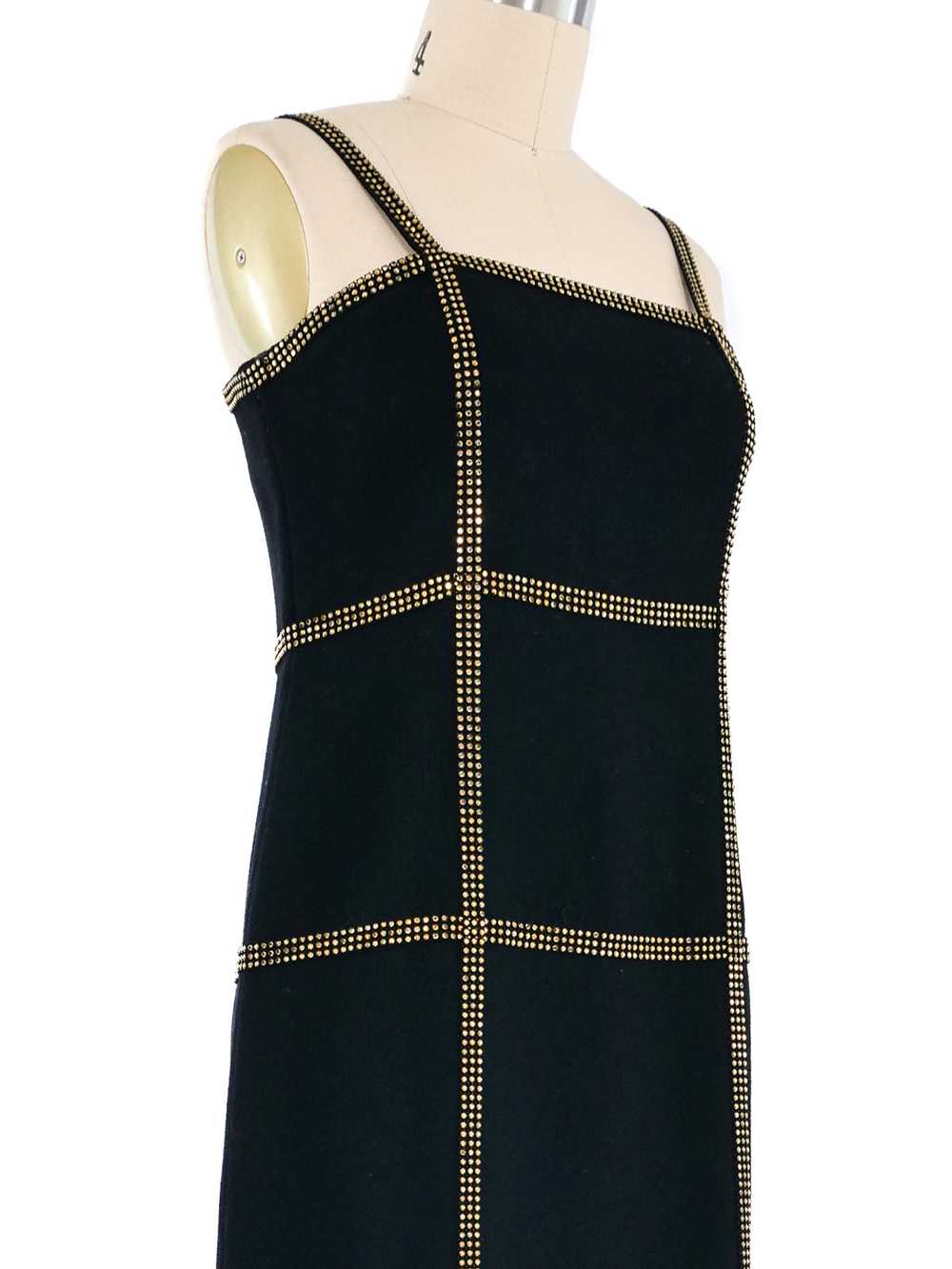 Bill Blass Crystal Windowpane Dress - image 5