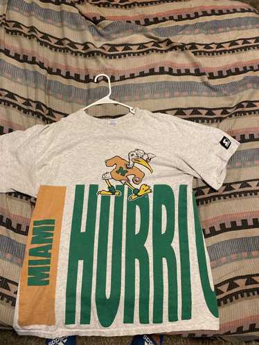 MIAMI HURRICANES 81 Men Nylon Black Green Mesh Vintage Football Jersey -  clothing & accessories - by owner - apparel