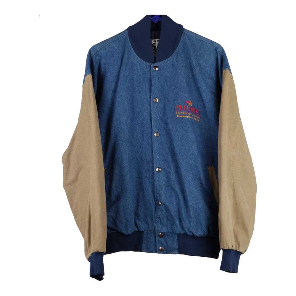 President Unbranded Varsity Jacket - XL Blue Cott… - image 1