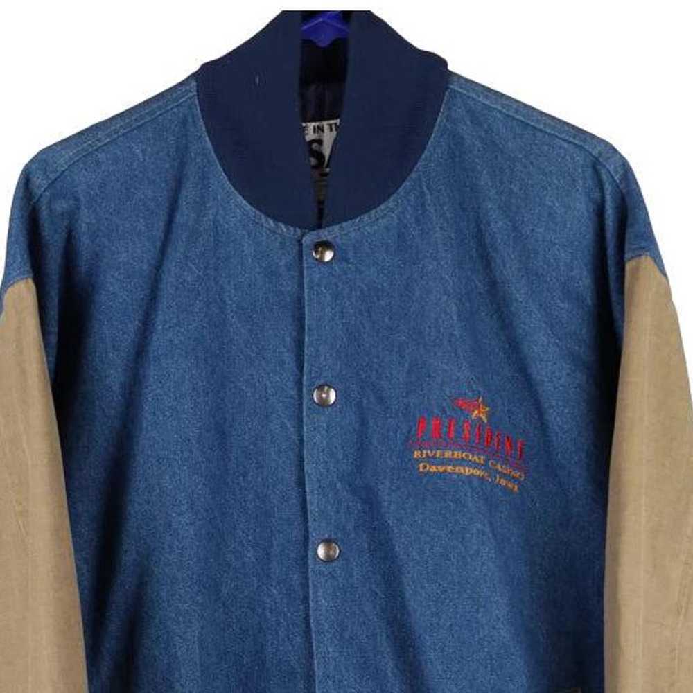 President Unbranded Varsity Jacket - XL Blue Cott… - image 3