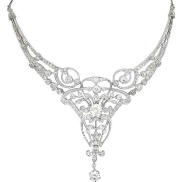 Edwardian Platinum Diamond Necklace