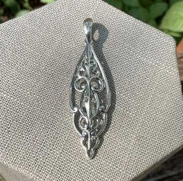 【Carolyn Pollack 】ヴィンテージ　リキッドシルバーラウンドビーズ QVC Carolyn Pollack Sterling Silver Golden Mother of Pearl