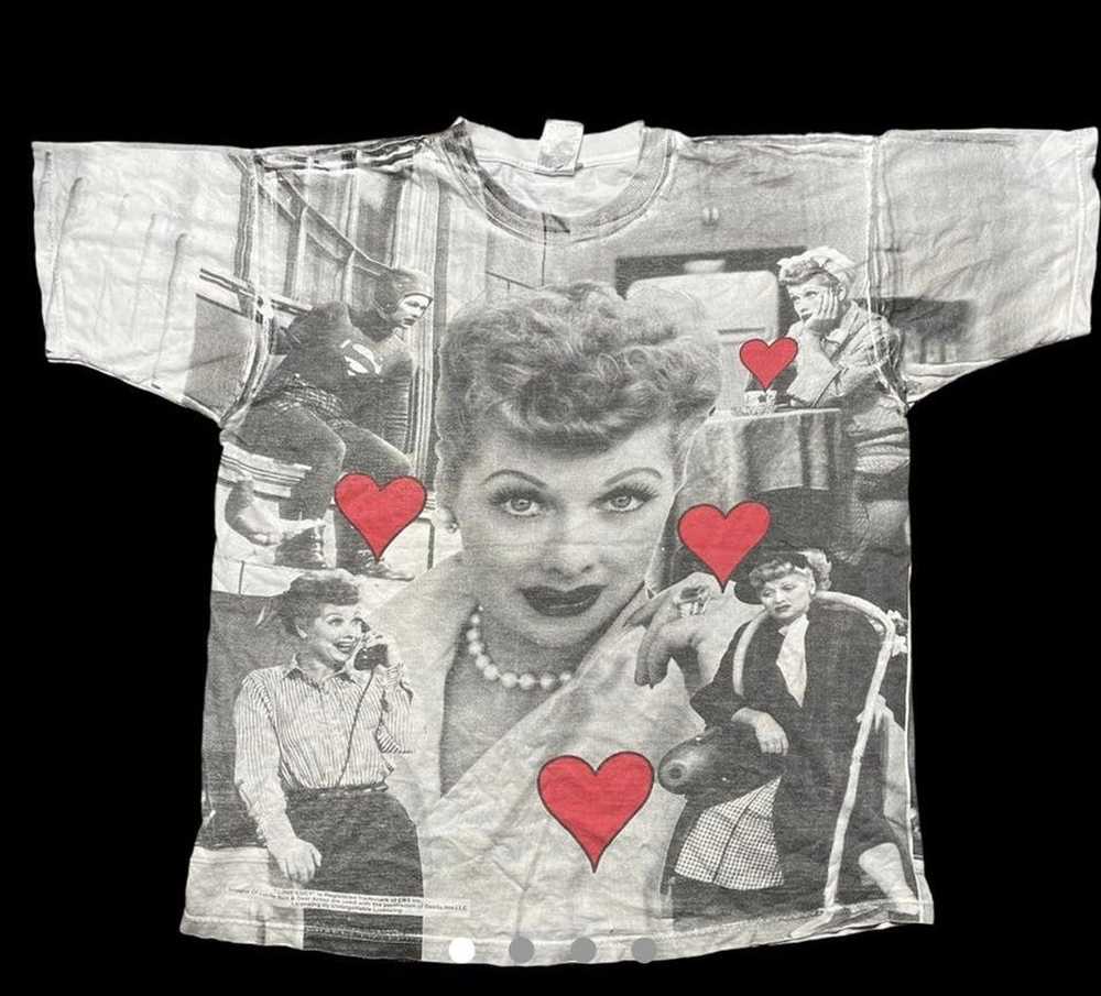 Vintage I Love Lucy All Over Print Lucille Ball S… - image 1