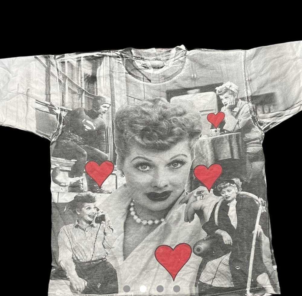 Vintage I Love Lucy All Over Print Lucille Ball S… - image 2