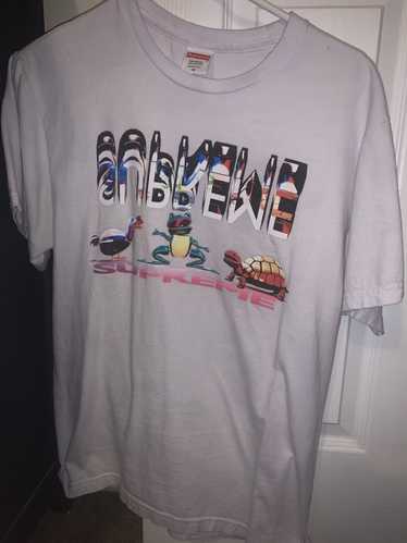 Supreme friends tee on sale grey