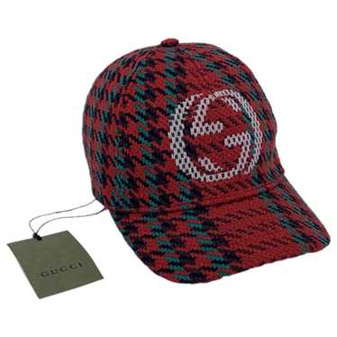 GUCCI BEANIE BLUE PLAID Wool Knit Size L/59, 23cm Italy 100% Authentic