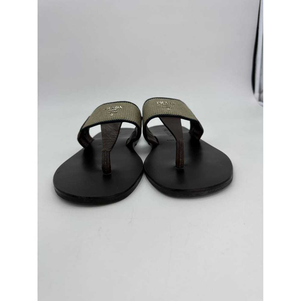 Prada Leather flip flops - image 3