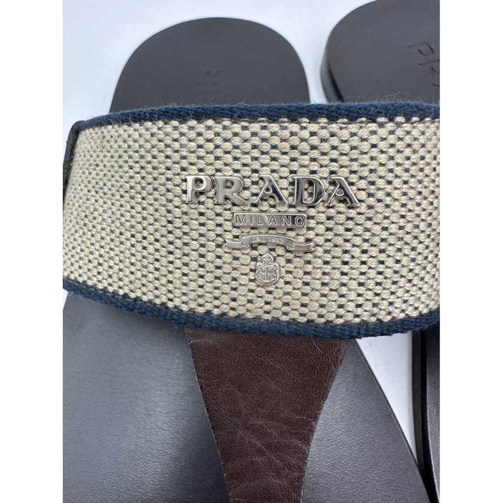 Prada Leather flip flops - image 4