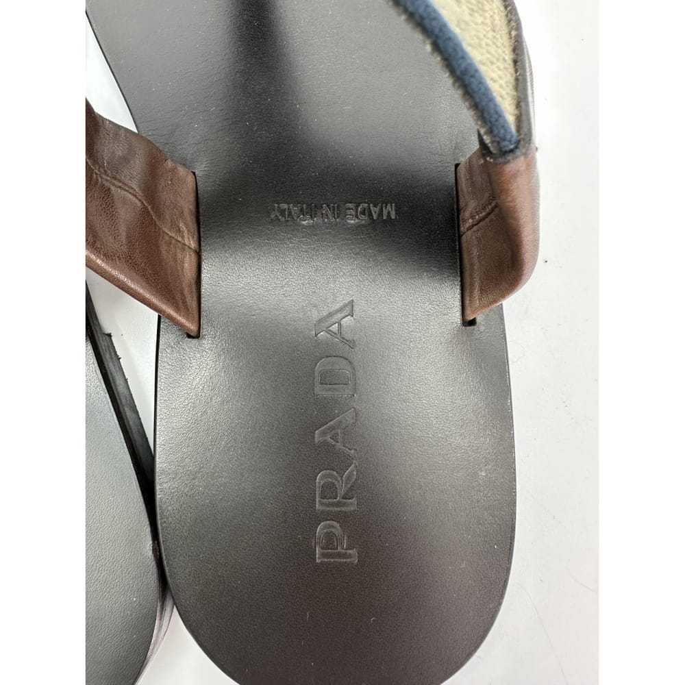 Prada Leather flip flops - image 5