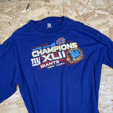 Hakeem Nicks New York Giants Starter Super Bowl XLVI 10-Year Anniversary  ALL IN Collector's Series T-Shirt - Royal