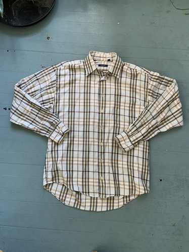 Burberry Plaid Button Down Shirt