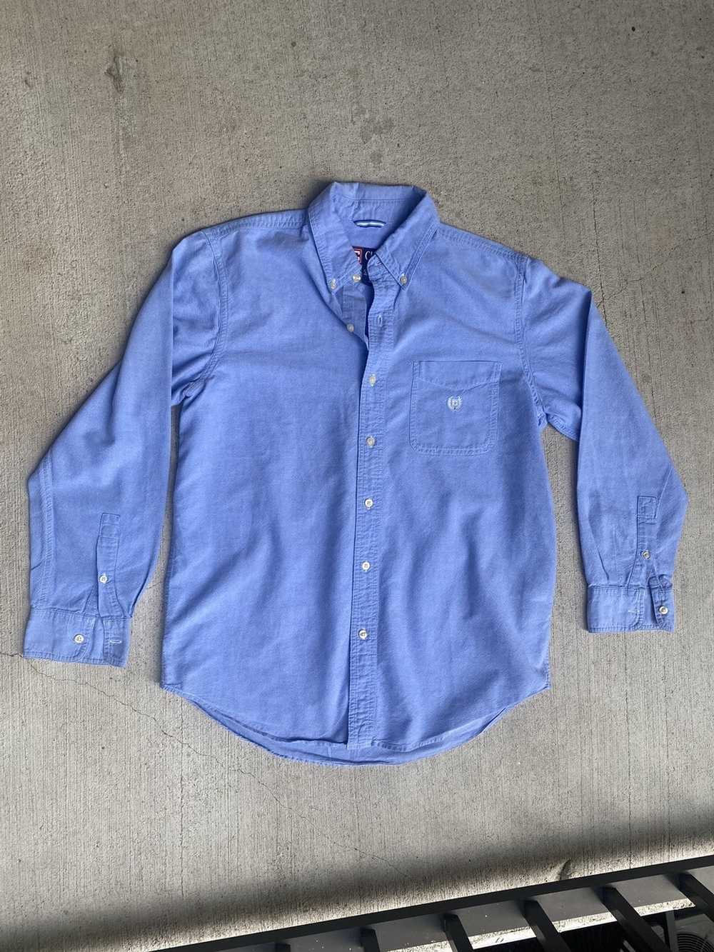 Chaps Chaps Blue Button Up - image 7