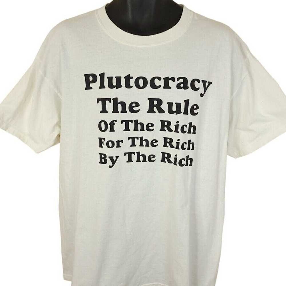 Vintage Plutocracy T Shirt Vintage Y2K The Rule O… - image 1