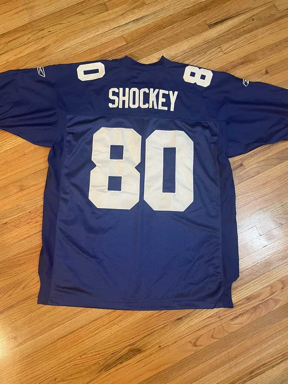 Nike Jeremy Shockey New York Giants Royal Game Retired Player Jersey - S - Bronze