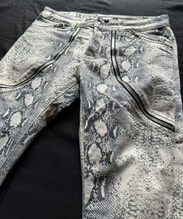 Japanese Brand Snake print jeans