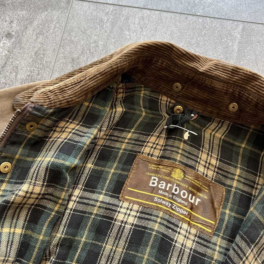 Barbour × Vintage × Waxed Rare BARBOUR A98 SOLWAY… - image 10