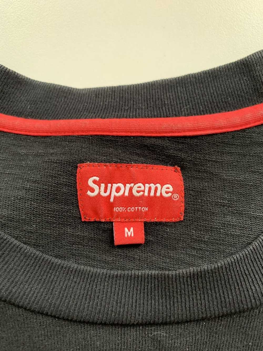 Supreme Supreme L/S Pocket Tee Black Sz M FW13 - image 5