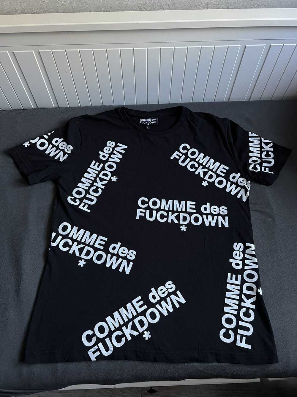 Comme Des Fuck Down × Rare × Streetwear T-shirt C… - image 1