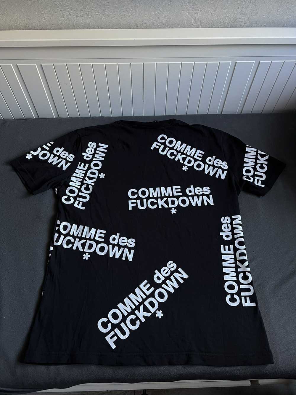 Comme Des Fuck Down × Rare × Streetwear T-shirt C… - image 5