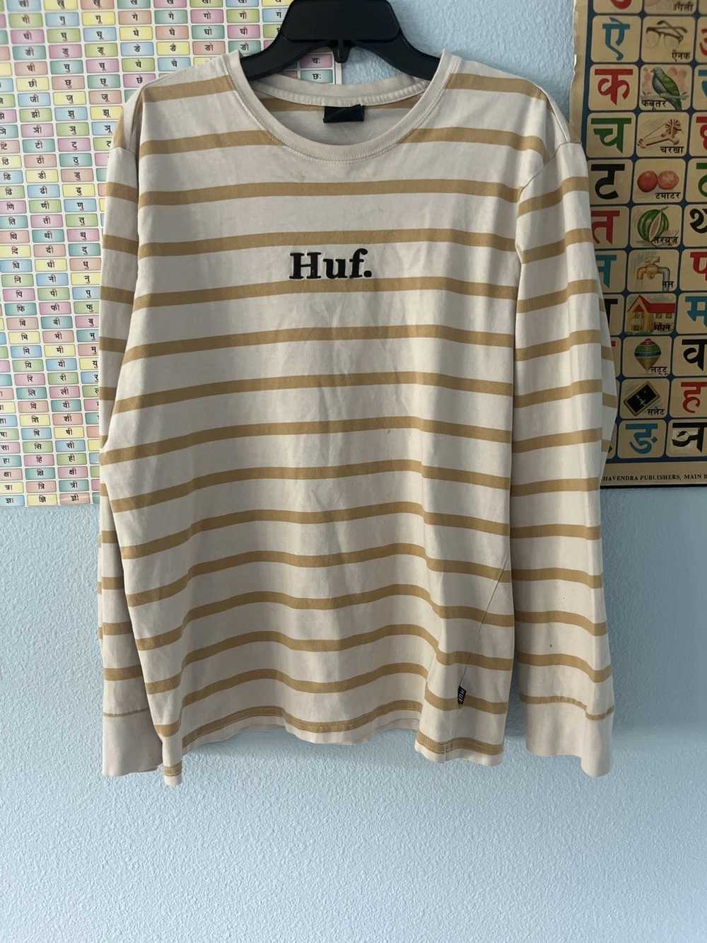 Huf Vintage Striped Huf Long-Sleeve Tee - image 1