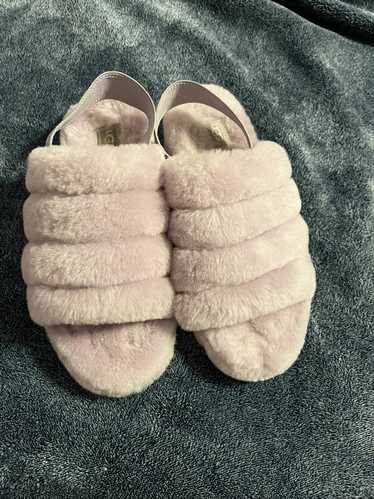 Ugg Ugg lilac fuzzy slippers