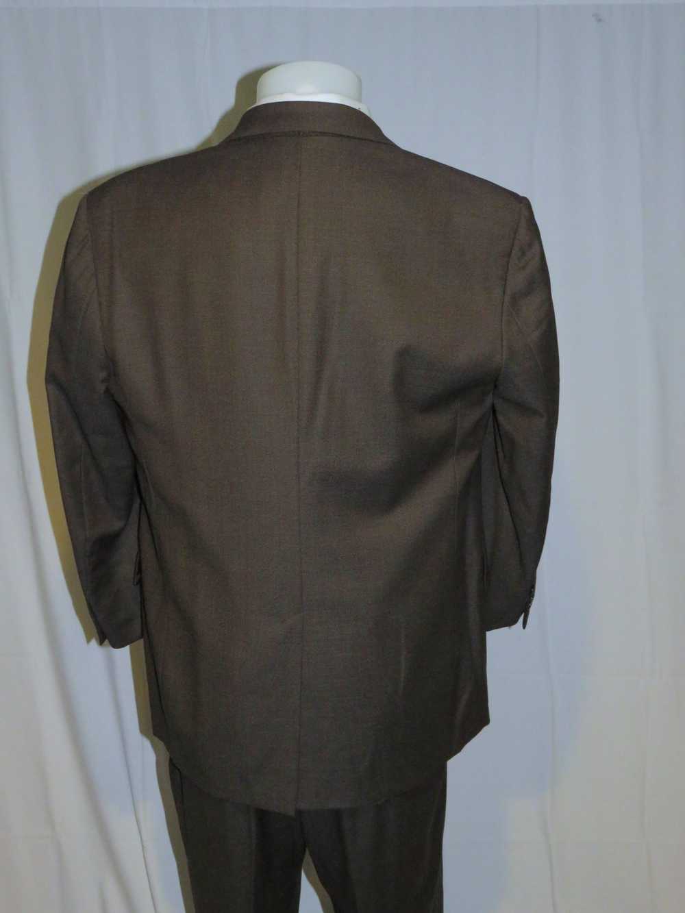 Brooks Brothers Hand Tailored Brown Birdseye Vint… - image 10