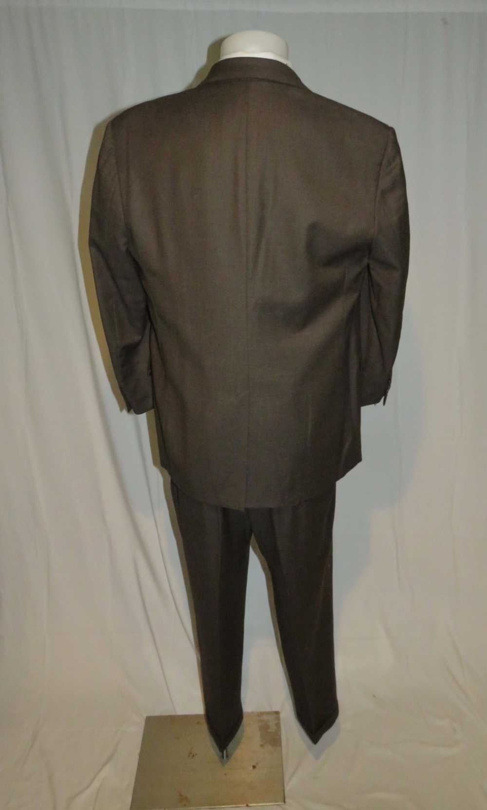 Brooks Brothers Hand Tailored Brown Birdseye Vint… - image 2