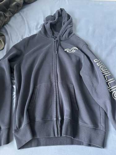 Hollister fleece hoodie in navy