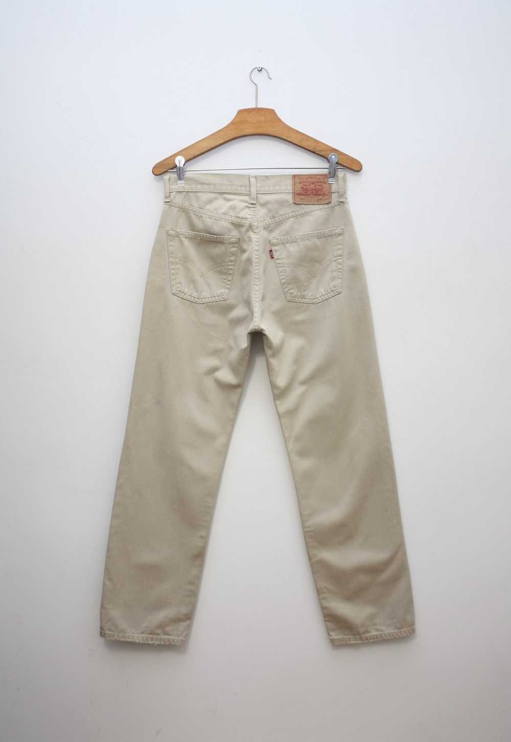 Levi's Levi's 551 Beige Denim Pants W30L30 Vintage - image 2